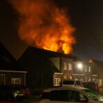 Uitslaande brand in woning Drachten (video)