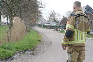 Gaslekkage bij werkzaamheden in Frieschepalen