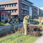 Groenafval in brand in Drachten