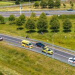 Motorrijder raakt naast A32 en wordt in handboeien afgevoerd