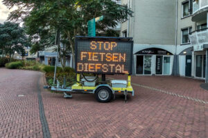 Gemeente plaatst matrixborden tegen fietsdiefstal