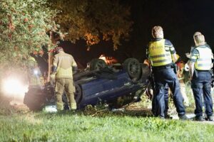 Auto over de kop